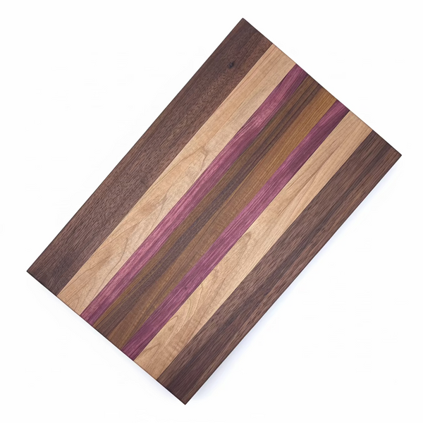 PRE-ORDER Cutting Board (Walnut, African Mahogany, Ash, Purple Heart, Maple)