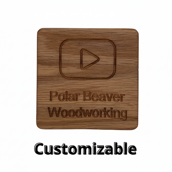 Social Media Coasters (Single,Sets of 4 & 6, Customizable)