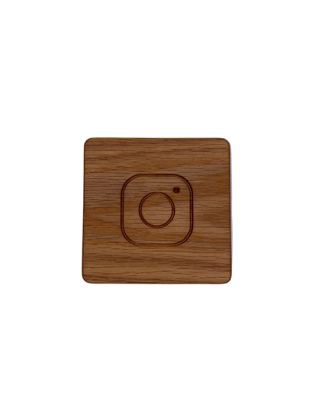 Social Media Coasters (Single,Sets of 4 & 6, Customizable)
