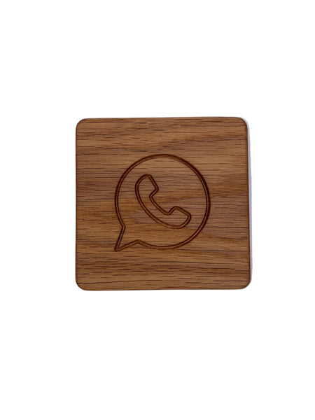 Social Media Coasters (Single,Sets of 4 & 6, Customizable)