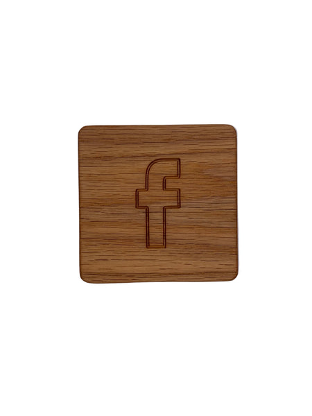 Social Media Coasters (Single,Sets of 4 & 6, Customizable)