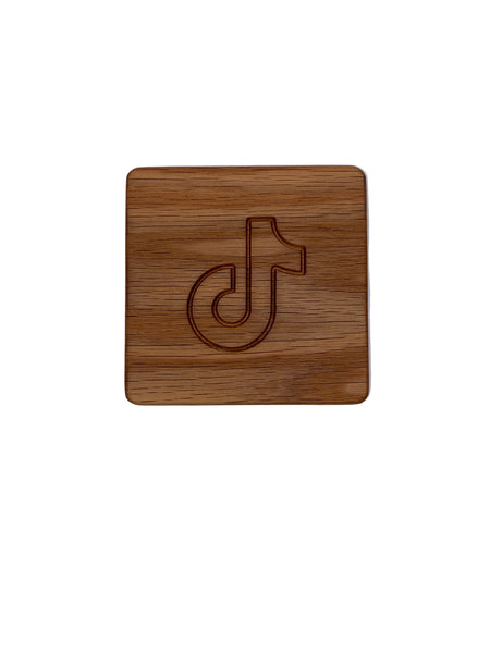 Social Media Coasters (Single,Sets of 4 & 6, Customizable)
